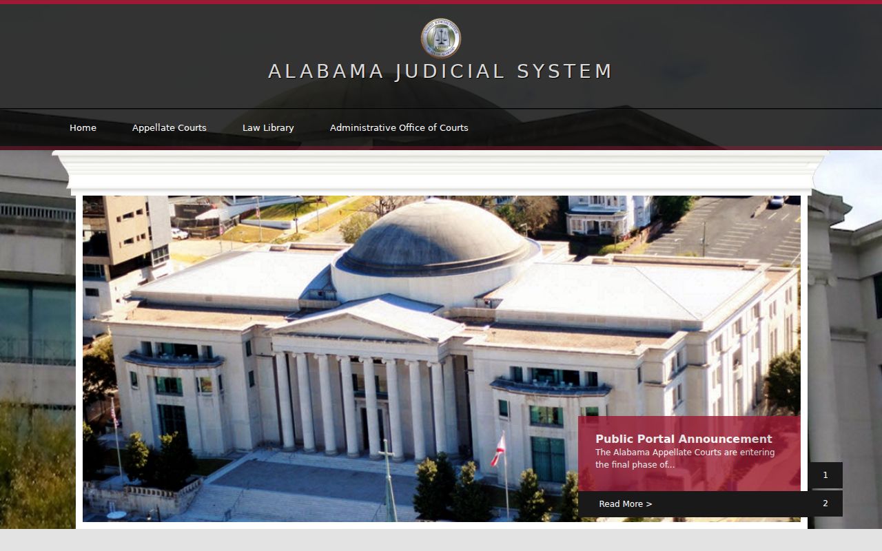 Dallas County court docket and Alabama court hierarchy