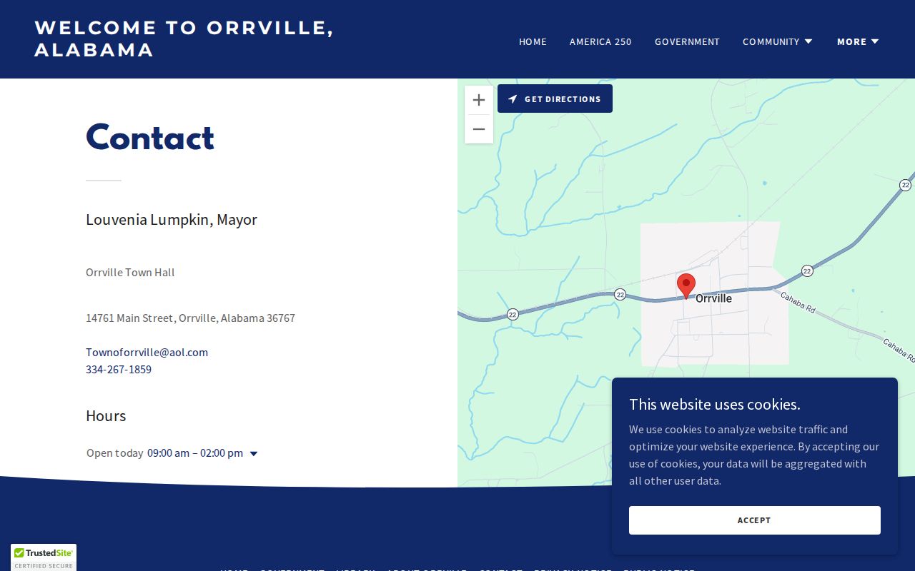 Orrville court docket Town Hall official record contact